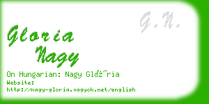 gloria nagy business card